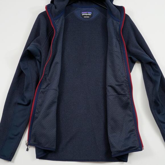 Patagonia Men’s Performance Better Sweater Hoody Blue/Navy Red Zippers Size M - Picture 4 of 12